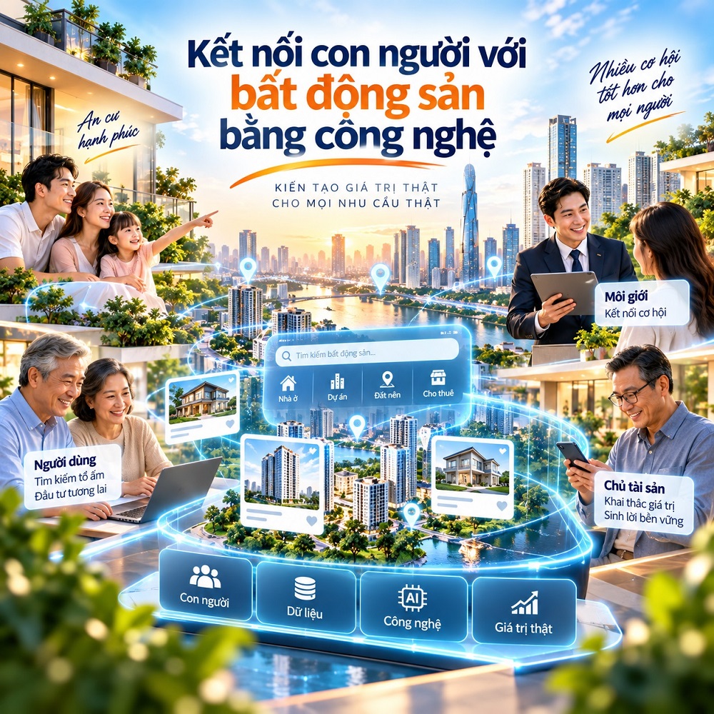Kết nối con người với bất động sản bằng công nghệ